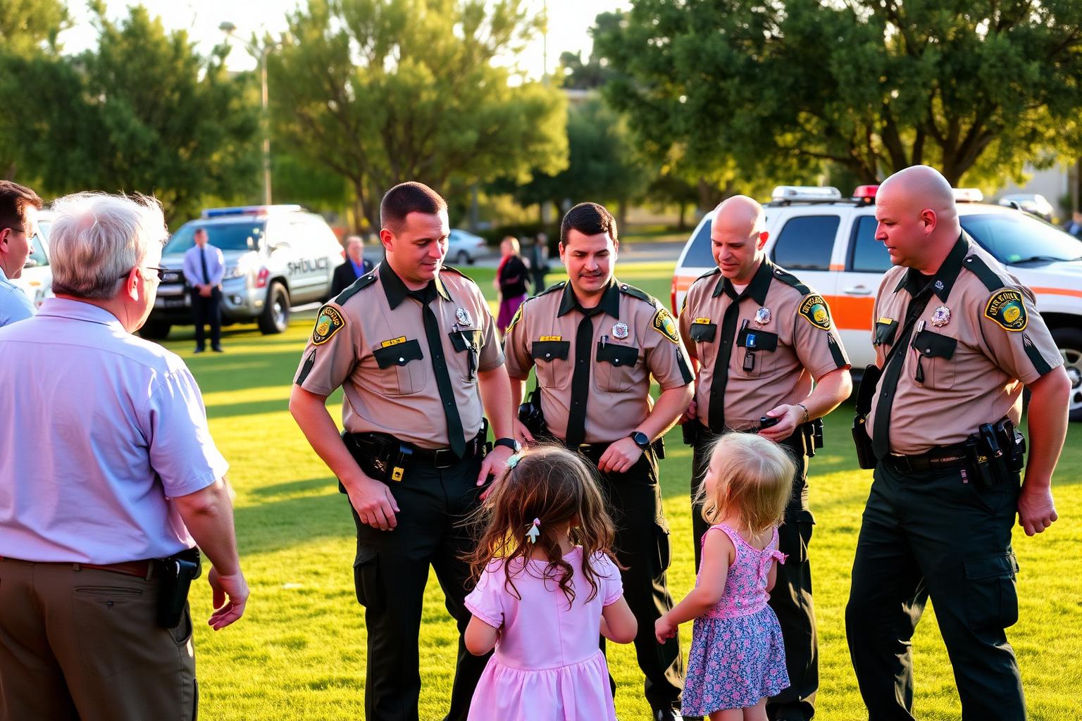 Deputies with community